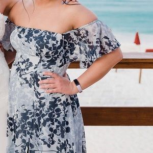 Azazie off-shoulder gown size 12